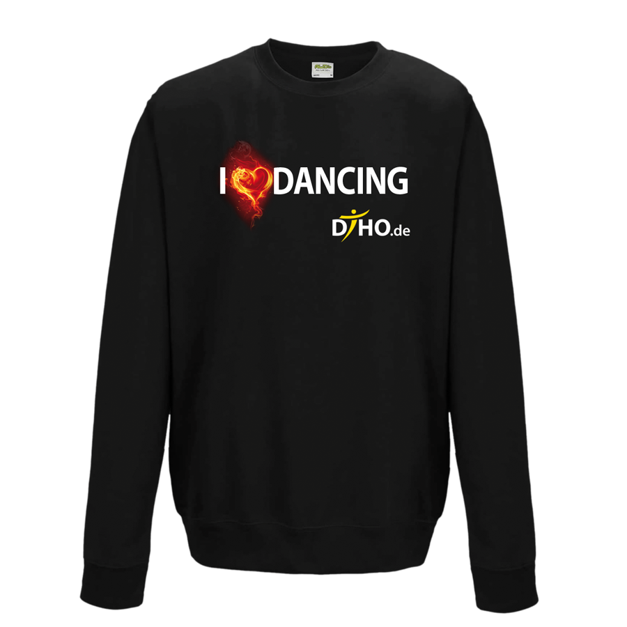 Sweatshirt I LOVE DANCING Black